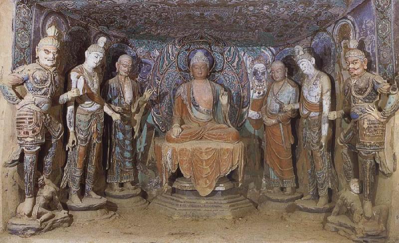 Dennis Miller Bunker Buddha and bodhisattva-s Sweden oil painting art